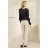 Black Long Sleeve Lace Top