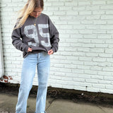 Varsity Number Crewneck (you pick color & number)