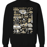 Purdue Boilermakers Impressions Black Sweatshirt