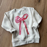 Oatmeal Bow Crewneck (Kids & Adult)