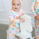Retro Daisy Zip-Up Romper Jammies