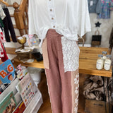 Mix Matched Flower Patch Sweatpants