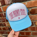 The Peony State Blue Trucker Hat