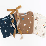 Snowmen Small Ribbed Two-Piece Set