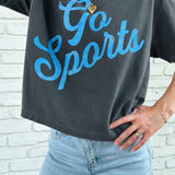 Blue Go Sports Cropped Tee