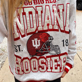 Star Sleeve Indiana University Crewneck