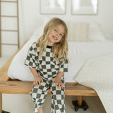 Kids Checked Out Wide Leg Pant – Checkerboard