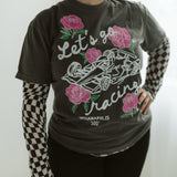 Checkered Pattern Long Sleeve Top
