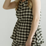 Gingham Fabric Shorts