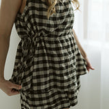 Gingham Fabric Shorts