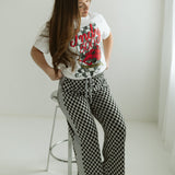 Checkered Stripe Pants