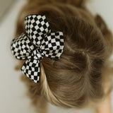 Black & White Checkered Elle Bow