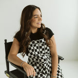 Checkered Romper Bib Overalls