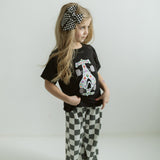 Kids Checked Out Wide Leg Pant – Checkerboard