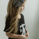 Black & White Checkered Elle Bow