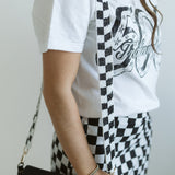 Checkered Black/White Strap