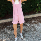 Free People Pink Parfait Jude Shortalls