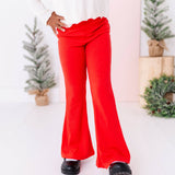 Holly Red Ribbed Flares