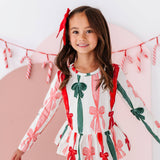 Wrapping Bows Peplum Top