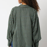 Brown Mia Checkered Shirt