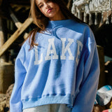 BEACH Reversible Mock-neck Crop Sweatshirt