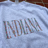 Indiana Floral Letters Sweatshirt