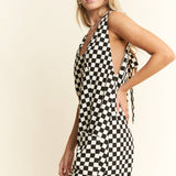 Checkered Romper