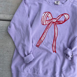 Lavender Bow Crewneck