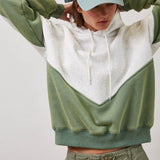 Green Melange Hoodie