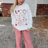 Whimsical Holiday Collage Sweatshirt