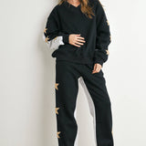 Round Neck Sweatshirt with Star