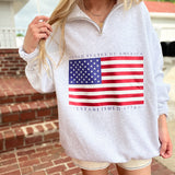 All American Flag 1/4 Zip