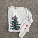 Bow Sleeve Tree Long Sleeve