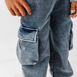 Navy Vintage 1/4th Hoodie-Jogger Set