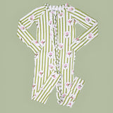 Meadow Stripes Dream Ruffle Romper