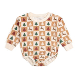 Cabin Christmas Long Sleeve Romper