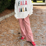 FALA LALA Christmas Knit Sweater – Festive Holiday Pullover