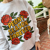 Peony Season Forever Ash Sweatshirt