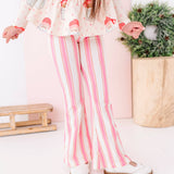 Pink Candy Cane Stripe Flares