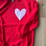 Red Heart Crewneck Sweatshirt