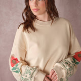 Western Paisley Floral Sweatshirt