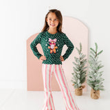 Pink Candy Cane Stripe Flares