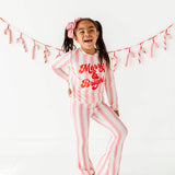 Pink Candy Cane Stripe Flares
