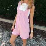 Free People Pink Parfait Jude Shortalls