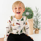 Retro Grinch Bamboo Long Sleeve Shirt