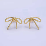 Gold Filled Bow Studs