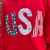 USA Applique Mockneck