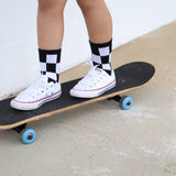 Black + White Checker Socks