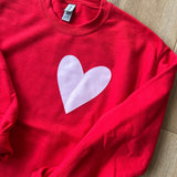 Red Heart Crewneck Sweatshirt