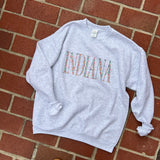 Indiana Floral Letters Sweatshirt